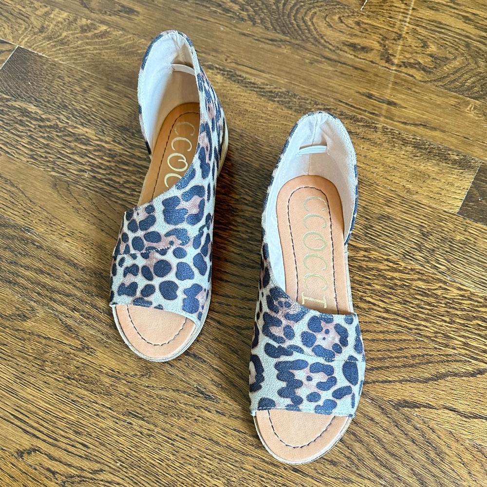 Women's Ccocci Leopard Sandals 6 1/2